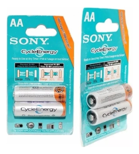 Baterías Recargables Aa Y Aaa Sony Pilas