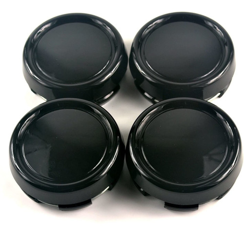 Mm Black Abs Car Wheel Center Hub Caps Base Set Of 