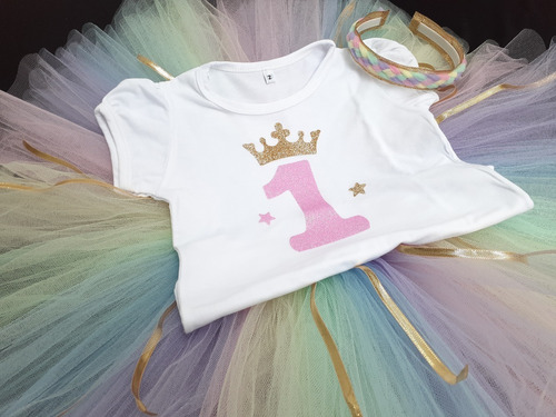 Tutu Para 1 Año Con Remera Y Vincha