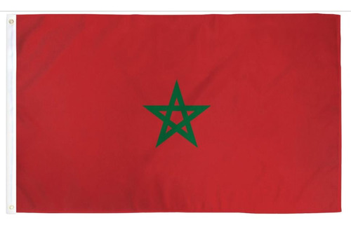 Bandera De Marruecos 150 Cm X 90 Cm