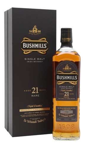 Whisky Bushmills 21 Años Single Malt 700ml En Estuche