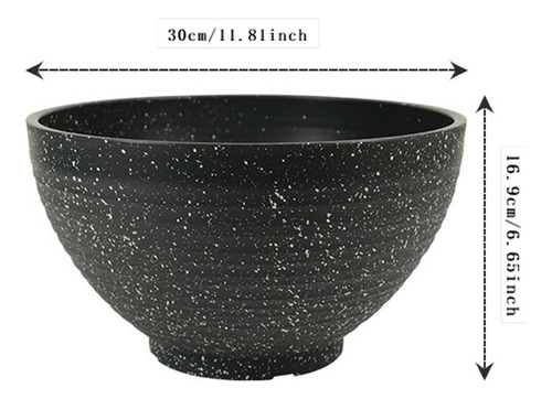 Maceta Para Jardín 30 Centímetros Con Punta Gris Oscuro