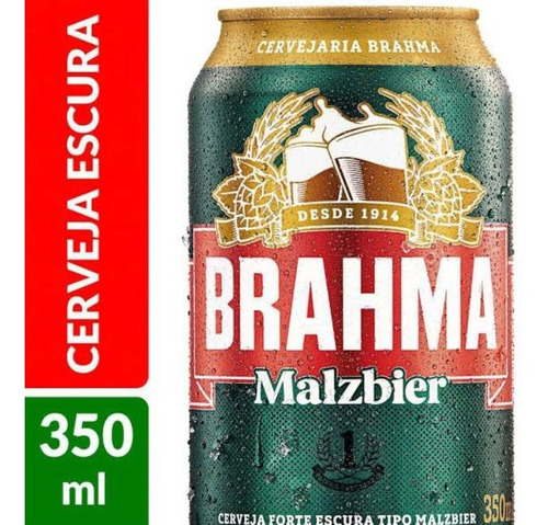 Cerveja Malzibier Brahma Lata 350ml