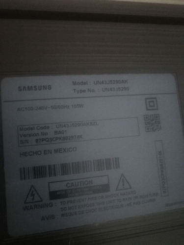 Imagen 3 de 3 de Se Vende Samsung Smart Tv