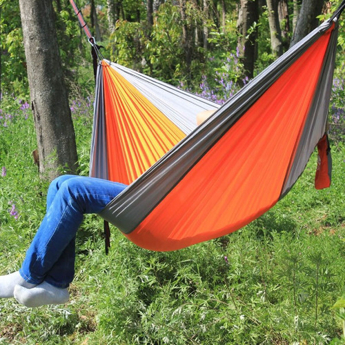 Imagen 2 de 3 de Hamaca Paraguaya Portatil Camping Pesca Reforzada Tactica
