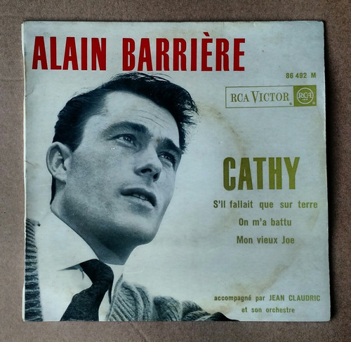 Alain Barriere - Cathy - Vinilo 7  Simple Ep Francia 1963