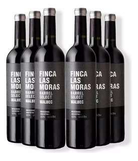 Vinho Tinto Finca Las Moras Barrel Select Malbec Kit 6 Und