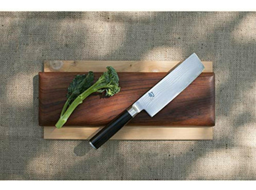 Cuchillo Nakiri De Acero Inoxidable 16.5 Cm