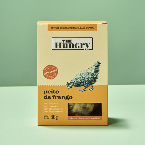Petisco Natural P/ Cães E Gatos - Peito De Frango 80g