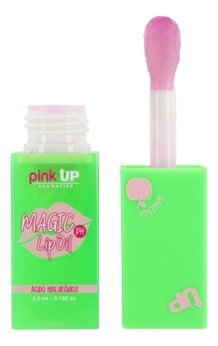 Magic Lip Oil Manzana Brillo De Labios Hialuronico Pink Up 