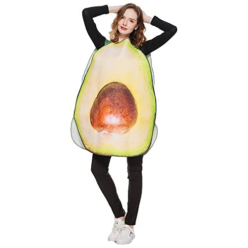 Disfraz De Aguacate Megartico Para Halloween, Para Mujer Y Hombre En Pareja