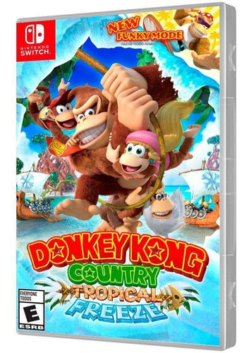Jogo Donkey Kong Country Tropical Freeze Switch Midia Fisica