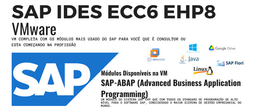 Vm Sap Ides Ecc6 Ehp8 Com Módulo (abap) + Curso Abap