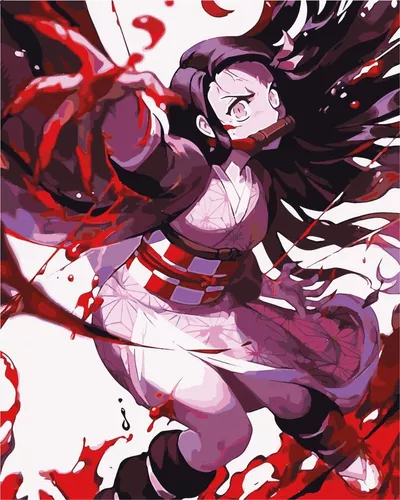 Kit Pintura Numerada Terapêutica - Tanjiro Demon Slayer