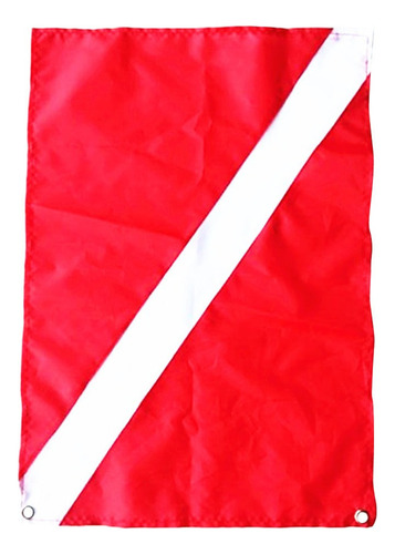 Bandera De Barco De Buceo De Poliéster Rojo Y Blanco Señal