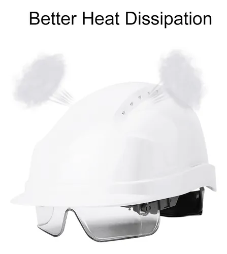 Casco de seguridad con gafas integradas new arrivals