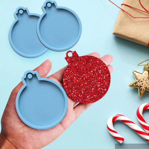 Moldes De Silicona Para Colgantes De Árbol De Navidad, 6 Pie