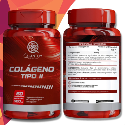 2 Potes Colágeno Tipo 2 Articulação Mais Forte Kit 120 Cáps