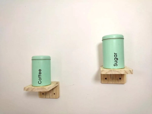 Mini Prateleiras De Pinus 14x15cm Estilo Retro 1 Unidade
