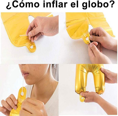 Globos Metalizados 45 Cm - Números O Letras - Cotillón