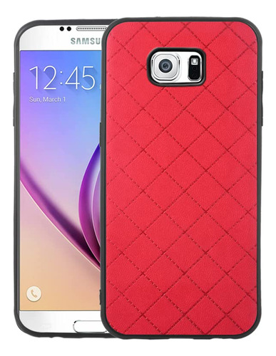 Funda Para Samsung Galaxy S6 Active Rojo Delgada Goma Tpu