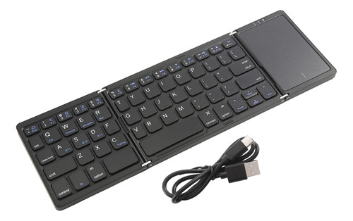 Teclado Plegable Para Viajar, Portátil Inalámbrico Con Tres