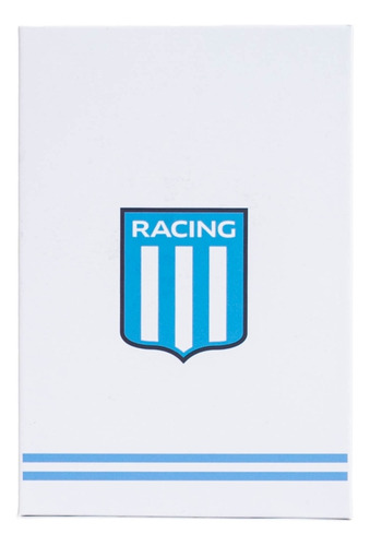 Billetera Tarjetero Rfid Racing Club - Calidad - Lic Color Negro Diseño De La Tela Liso