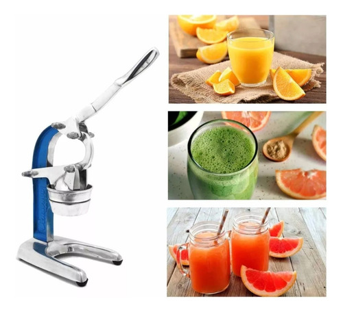 Exprimidor Manual Para Jugos Citricos Frutas De Acero 48 Cm Color Color Al Azar