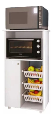 Mueble Organizador De Cocina Para Horno Y Microonda Frutero