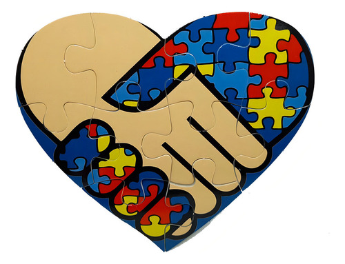 Combo 3 Quebra-cabeça Heróis Para Autista - Tea & Amor