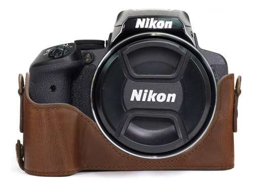 Megagear Nikon Coolpix P900s - Funda De Piel Sintética Para