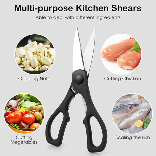 Juego De Cuchillos De Cocina, Con Bloque, Afilador Y Tijeras