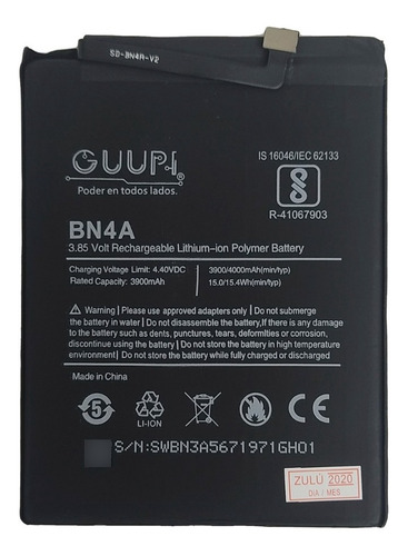 Bateria Pila Xiaomi Redmi Note 7 Bn4a