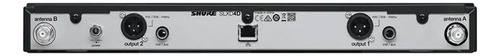 Receptor digital sem fio Shure SLXD4D de canal duplo