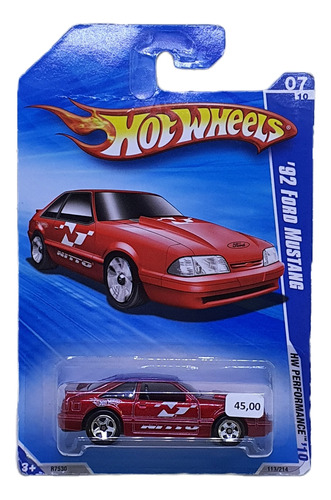 1992 Ford Mustang Hw Performance 2010 Hot Wheels 1/64