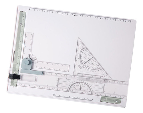 Tablero De Dibujo A3 Portátil, Regla Deslizante, Ángulo