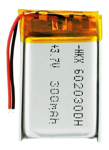 Batería Litio Recargable Hkx 602030 3.7v 300mah Auricular
