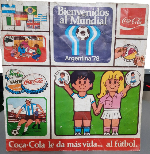 Album De Figus Bienvenidos Al Mundial 78 Chapitas Coca-cola