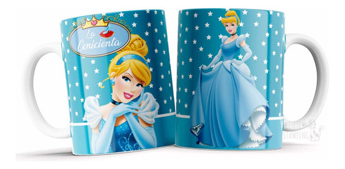 Taza Personalizada De Cenicienta Princesa Disney Para Niños