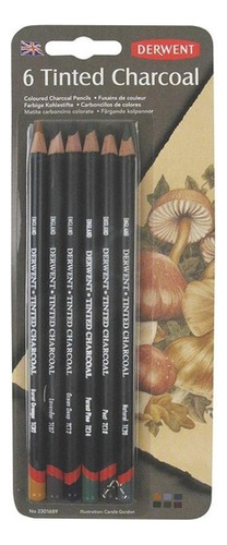 Lapiz Carbon Tinted Charcoal Colores X6u.derwent