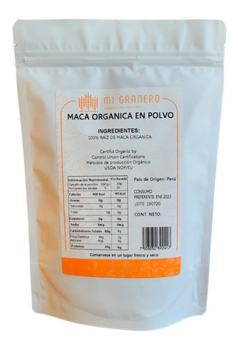 Maca Peruana Orgánica 5 Kg