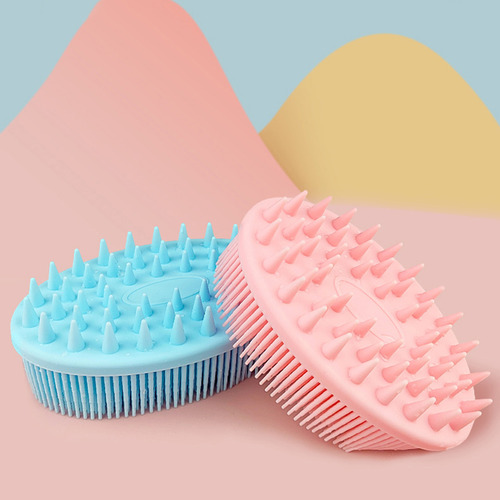 Cepillo De Baño Y Champú 2 En 1, De Silicona, Para Ducha Y C