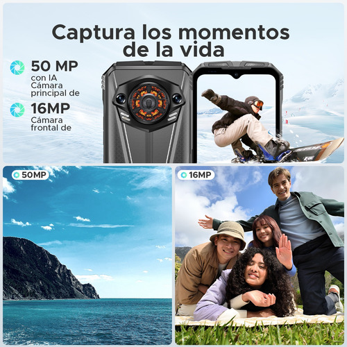 Celular Doogee S Punk Pro Teléfonos Móviles Resistentes 6,6 Fhd+ Ips 90hz 20gb Ram +512gb Rom Con Altavoz De 128 Db/desbloqueo Facial/nfc