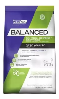 Alimento Vitalcan Balanced Control de Peso/Castrados para gato adulto sabor mix en bolsa de 7.5 kg