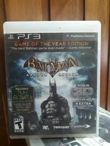 Batman Arkham Asylum - Fisico - Usado - Ps3