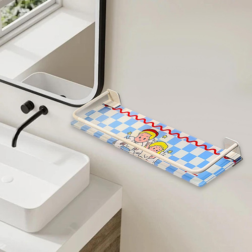 Estante De Ducha Organizador De Almacenamiento De Baño Azul