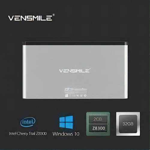 Mini PC Vensmile IPC002 con Windows 10, Intel Atom Z3735F, memoria RAM de 2GB y capacidad de almacenamiento de 32GB