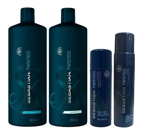 Shampoo Lt + Conditioner + Crema + Mousse Sebastian Twisted