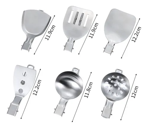 Juego De Utensilios De Cocina Para Acampar, Utensilios De Co