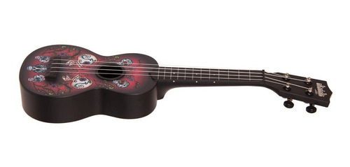 Imagen 3 de 8 de Ukelele Soprano Kala Ukadelics Diseño Skulls Agua + Funda